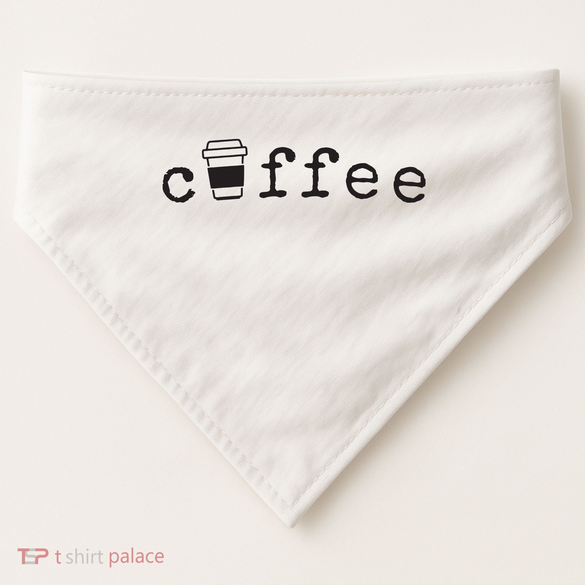 Coffee Cute Novelty Item For Coffee Lovers USA-Made Doggie Bandana