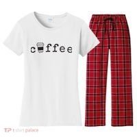 Coffee Cute Novelty Item For Coffee Lovers Women's Flannel Pajama Set thumb 0