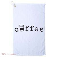 Coffee Cute Novelty Item For Coffee Lovers Golf Towel thumb 0