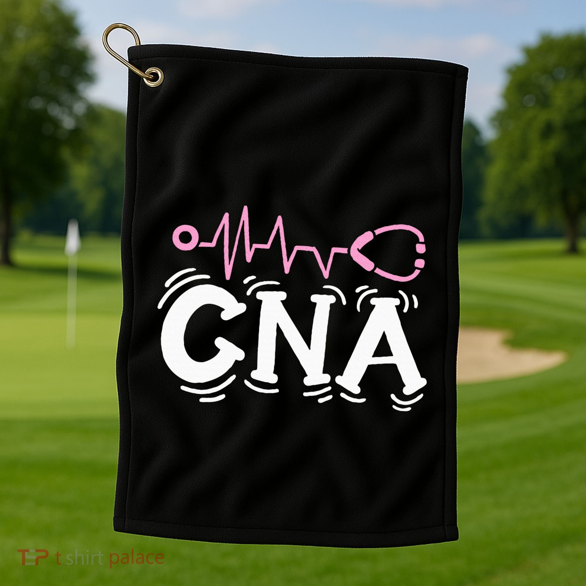 Cna Certified Nursing Assistant Golf Towel