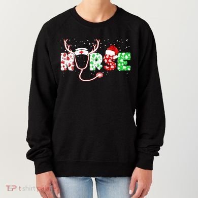 Cute Christmas Nurse Logo Women's Sweatshirt