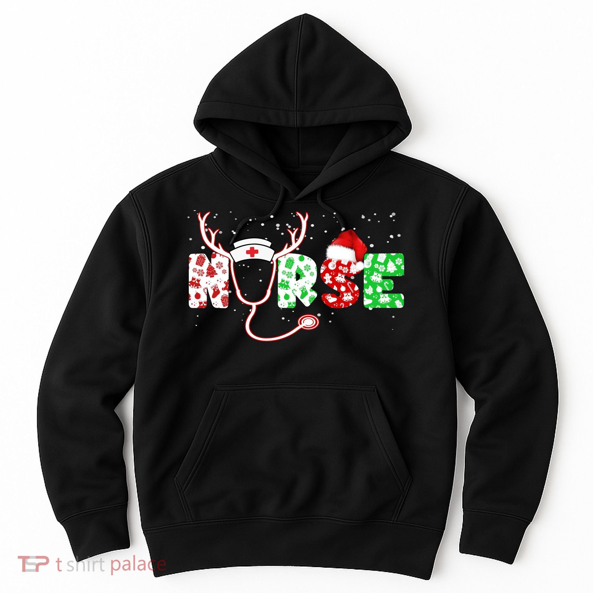Cute Christmas Nurse Logo Hoodie