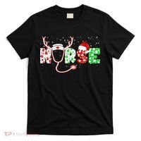 Cute Christmas Nurse Logo T-Shirt thumb 0