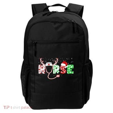 Cute Christmas Nurse Logo Backpack