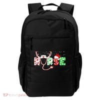 Cute Christmas Nurse Logo Backpack thumb 0