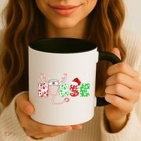 Cute Christmas Nurse Logo Coffee Mug thumb 3