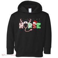 Cute Christmas Nurse Logo Toddler Hoodie thumb 0