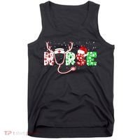 Cute Christmas Nurse Logo Tank Top thumb 0