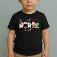 Cute Christmas Nurse Logo Toddler T-Shirt thumb 2