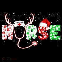 Cute Christmas Nurse Logo Kids Sweatshirt thumb 2