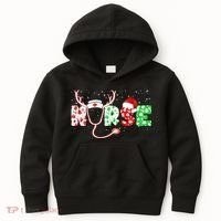 Cute Christmas Nurse Logo Kids Hoodie thumb 0