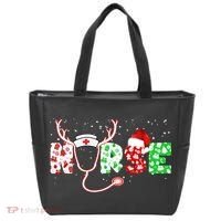 Cute Christmas Nurse Logo Tote Bag thumb 0