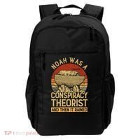 Conservative Christian Noah Was A Conspiracy Theorist Backpack thumb 0
