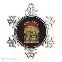Conservative Christian Noah Was A Conspiracy Theorist Ornament thumb 0
