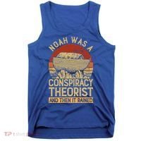 Conservative Christian Noah Was A Conspiracy Theorist Tank Top thumb 0