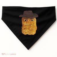 Cowboy Chicken Nugget Meme USA-Made Doggie Bandana thumb 0