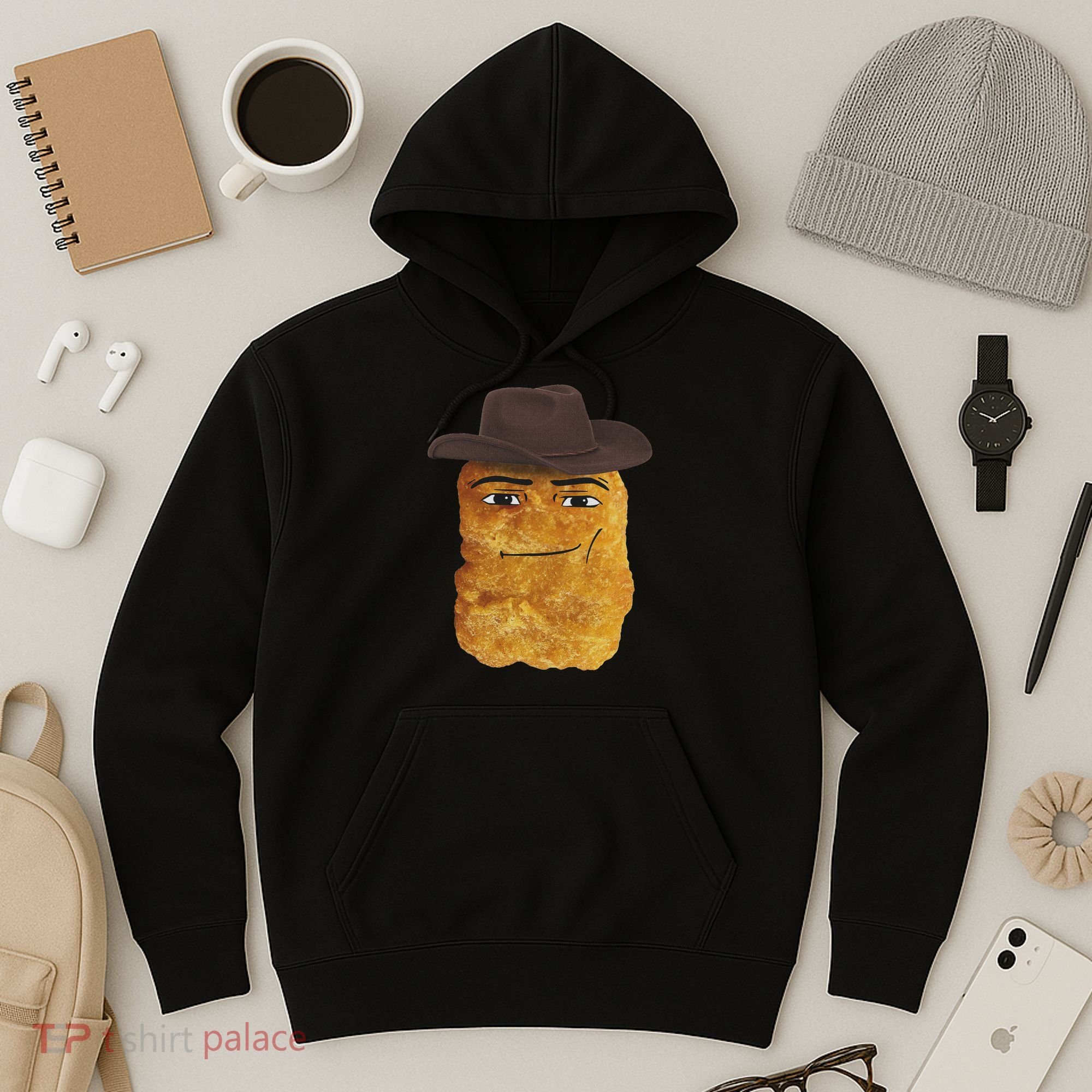 Cowboy Chicken Nugget Meme Hoodie
