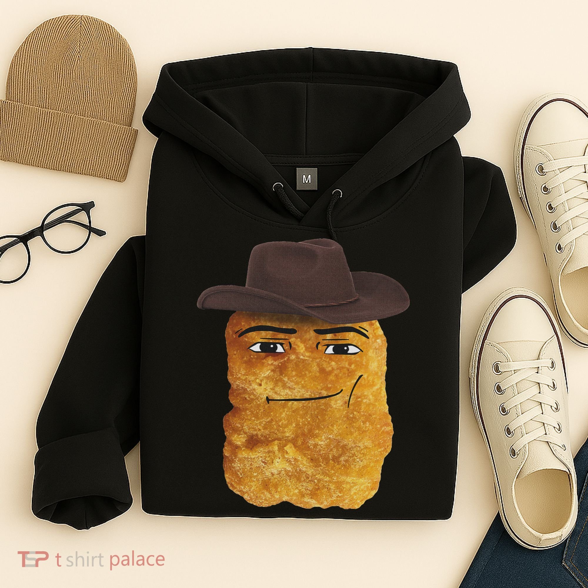 Cowboy Chicken Nugget Meme Hoodie