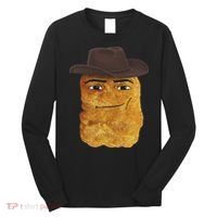 Cowboy Chicken Nugget Meme Long Sleeve Shirt thumb 0