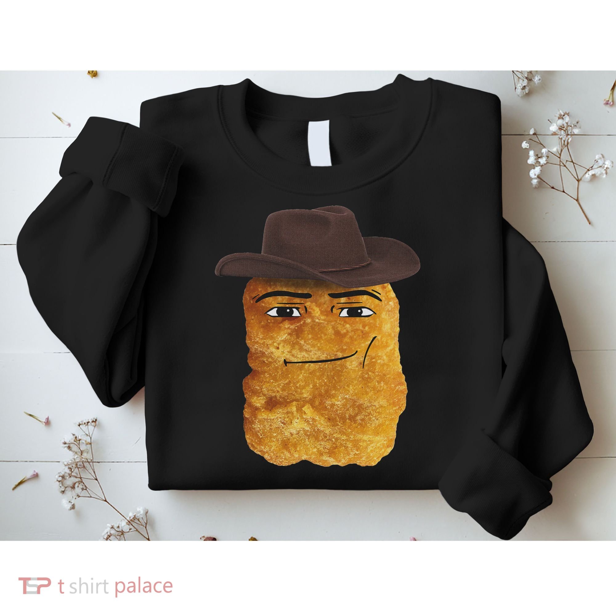 Cowboy Chicken Nugget Meme Sweatshirt