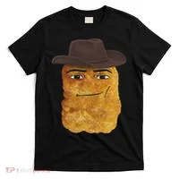 Cowboy Chicken Nugget Meme T-Shirt thumb 0