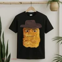 Cowboy Chicken Nugget Meme T-Shirt thumb 2