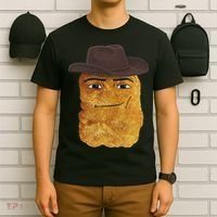 Cowboy Chicken Nugget Meme T-Shirt thumb 6