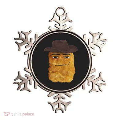 Cowboy Chicken Nugget Meme Ornament