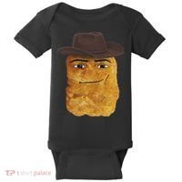 Cowboy Chicken Nugget Meme Baby Bodysuit thumb 0