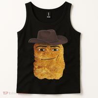 Cowboy Chicken Nugget Meme Tank Top thumb 2