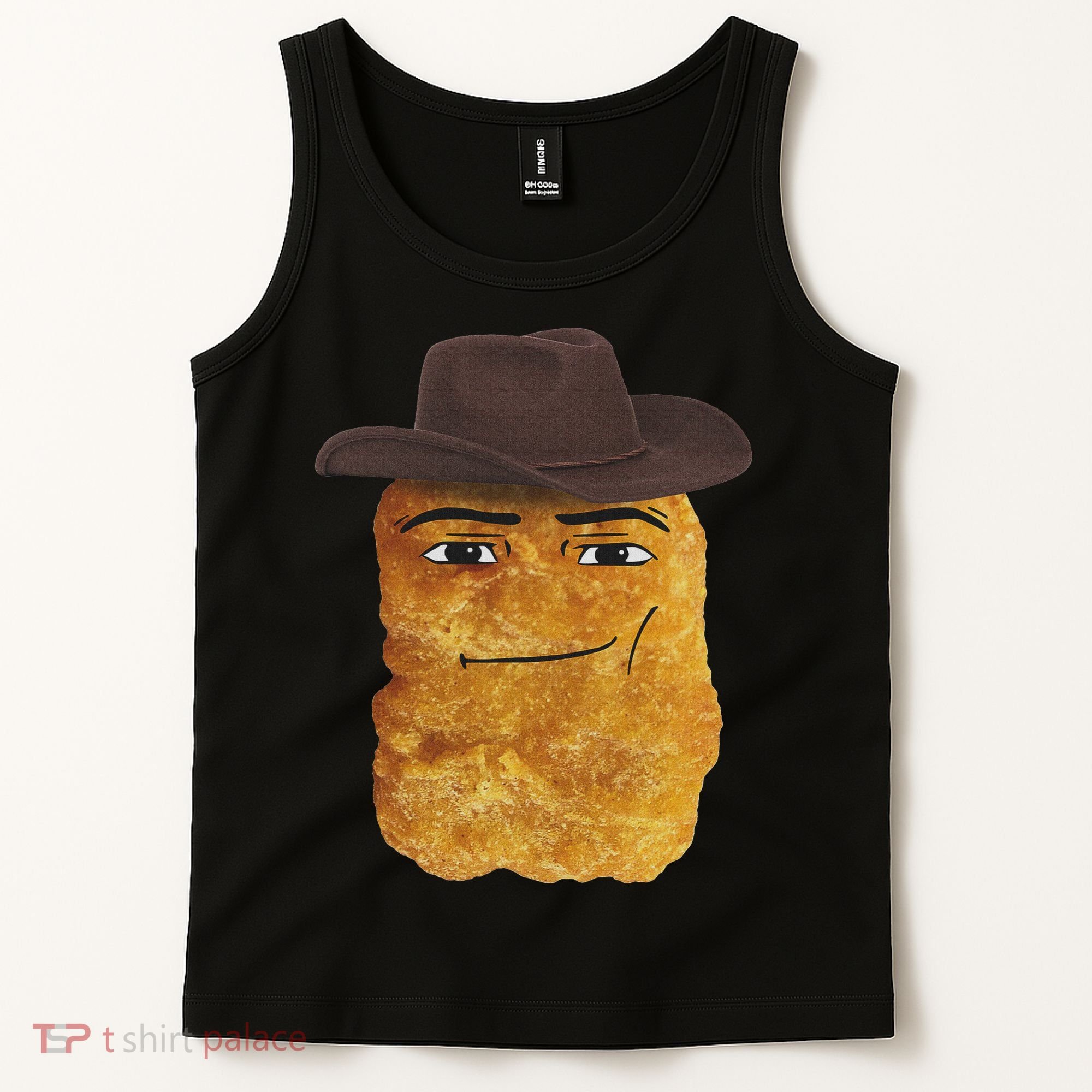 Cowboy Chicken Nugget Meme Tank Top