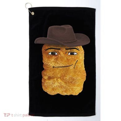 Cowboy Chicken Nugget Meme Golf Towel