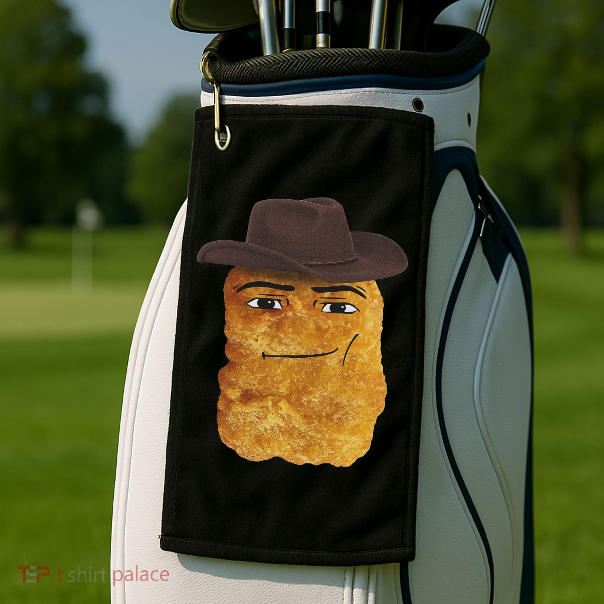 Cowboy Chicken Nugget Meme Golf Towel