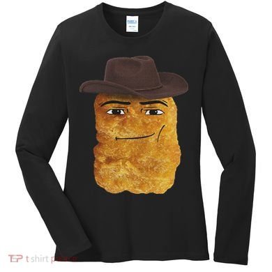 Cowboy Chicken Nugget Meme Women's Long Sleeve Shirt