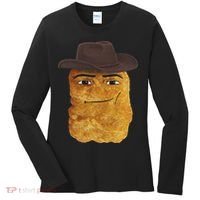 Cowboy Chicken Nugget Meme Women's Long Sleeve Shirt thumb 0