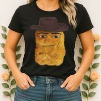 Cowboy Chicken Nugget Meme Women's T-Shirt thumb 2