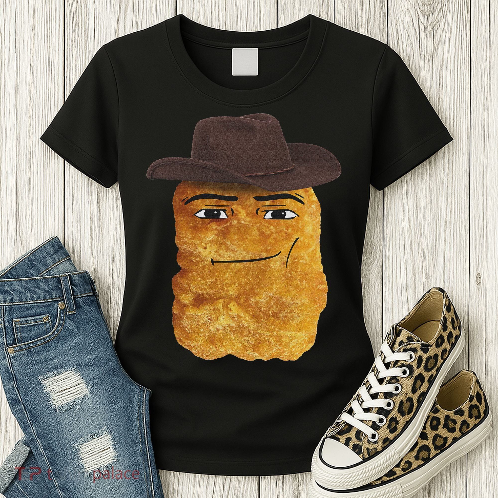 Cowboy Chicken Nugget Meme Women's T-Shirt