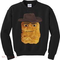 Cowboy Chicken Nugget Meme Kids Sweatshirt thumb 0