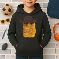 Cowboy Chicken Nugget Meme Kids Hoodie thumb 2