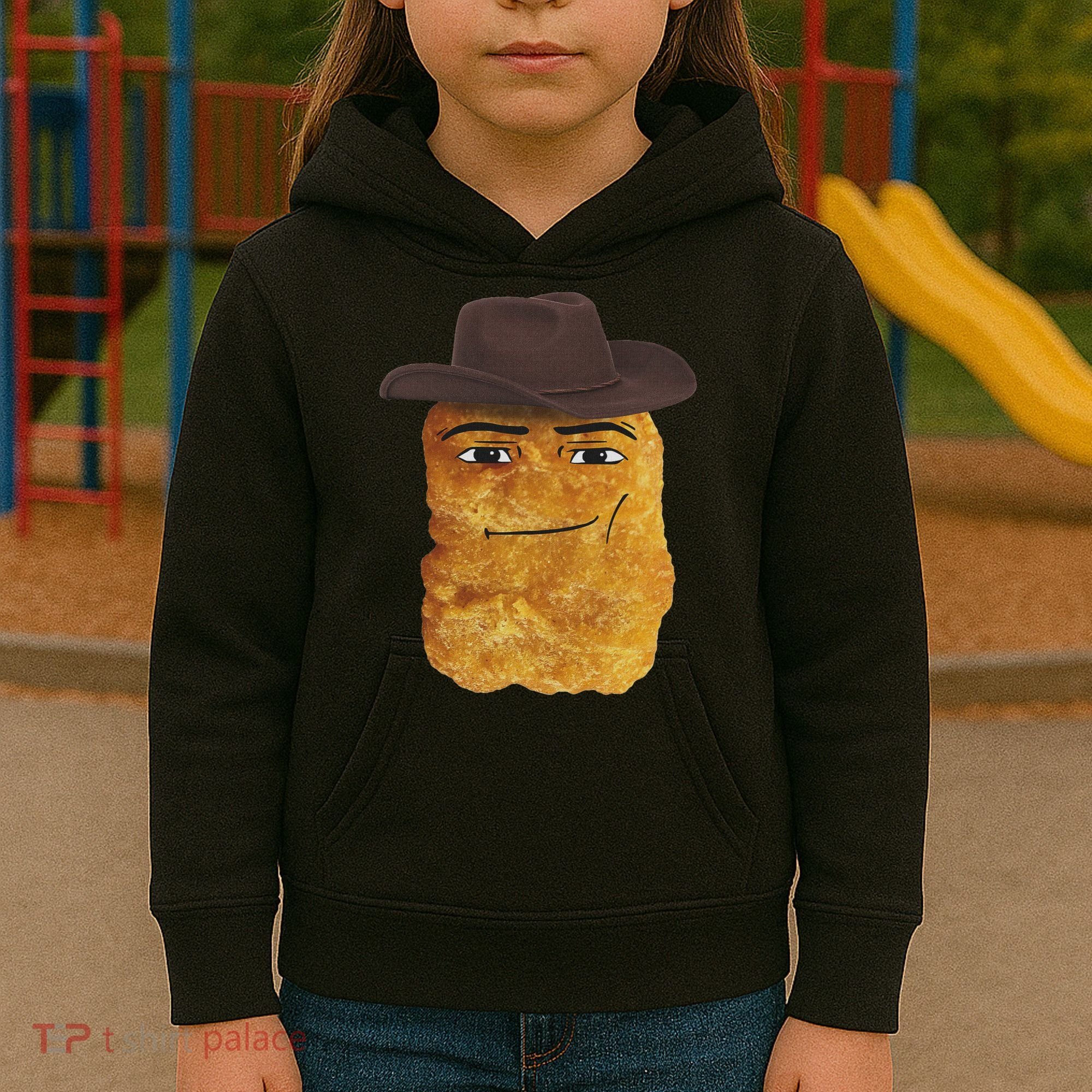 Cowboy Chicken Nugget Meme Kids Hoodie