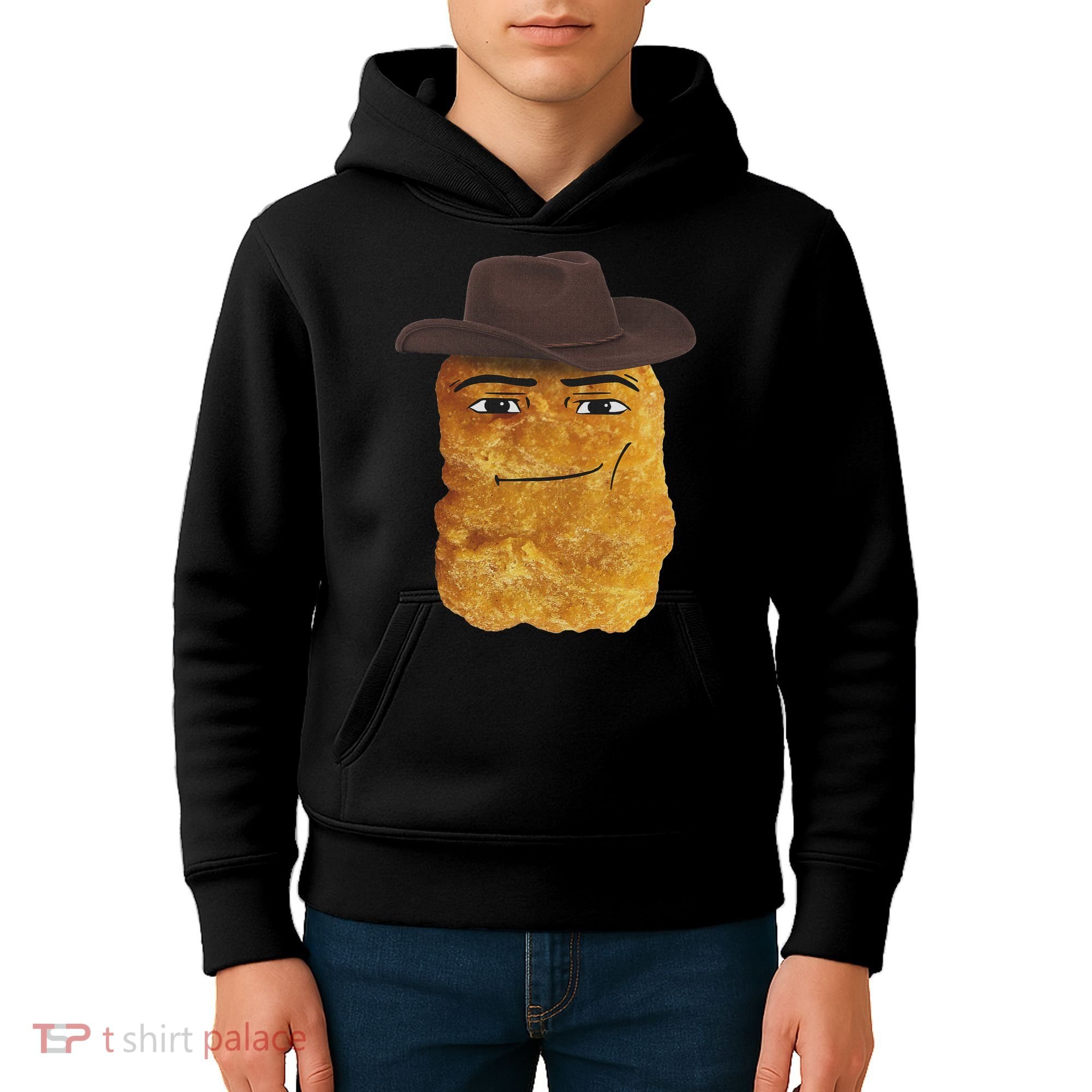 Cowboy Chicken Nugget Meme Kids Hoodie