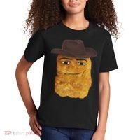 Cowboy Chicken Nugget Meme Kids T-Shirt thumb 2