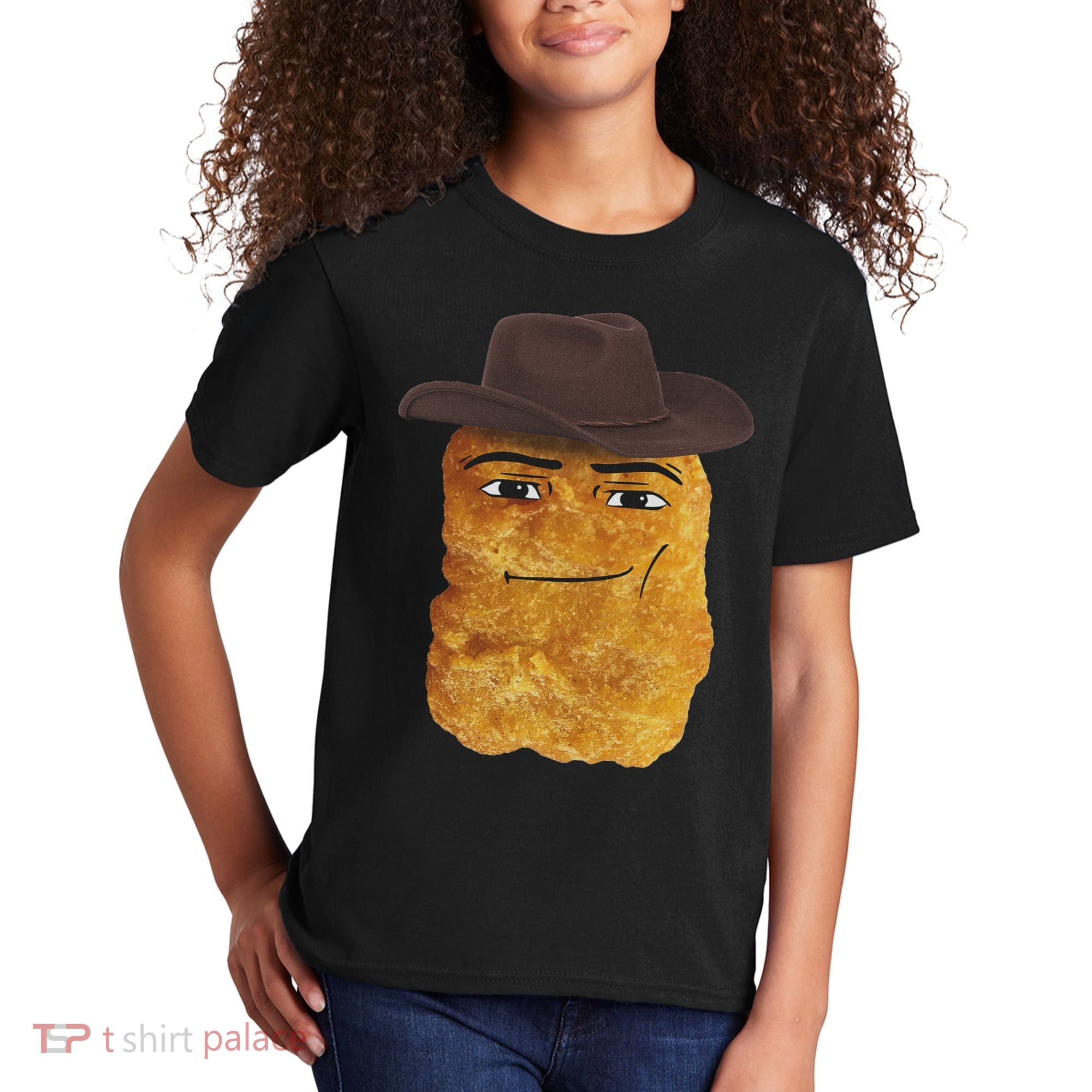 Cowboy Chicken Nugget Meme Kids T-Shirt