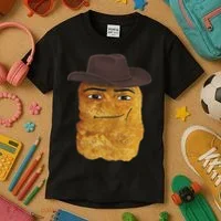 Cowboy Chicken Nugget Meme Kids T-Shirt thumb 3