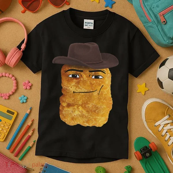 Cowboy Chicken Nugget Meme Kids T-Shirt