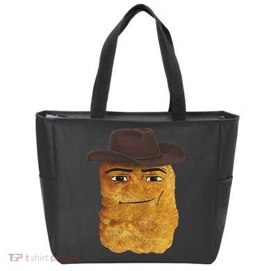 Cowboy Chicken Nugget Meme Tote Bag