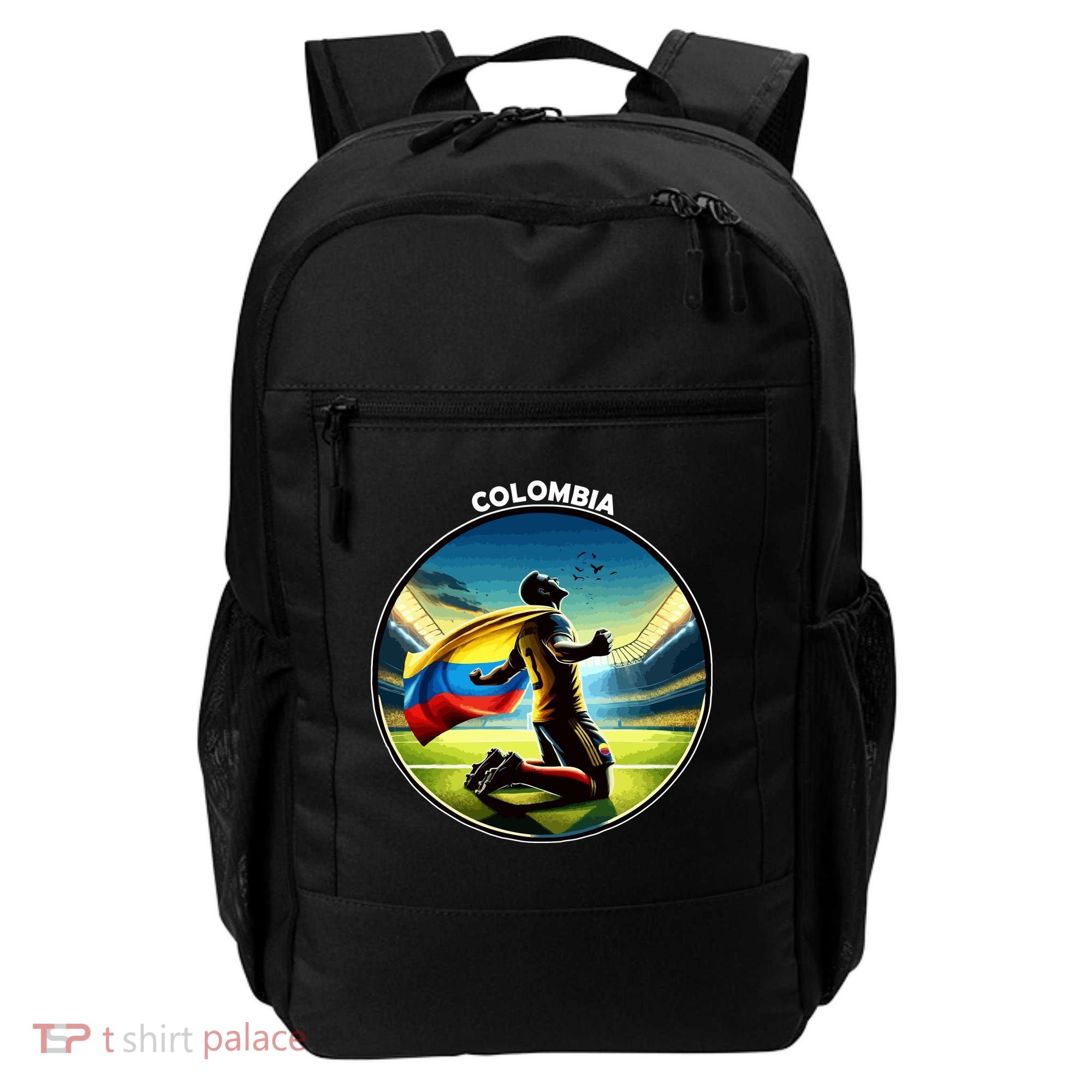 Cool Colombia National Soccer Team With Flag Backpack