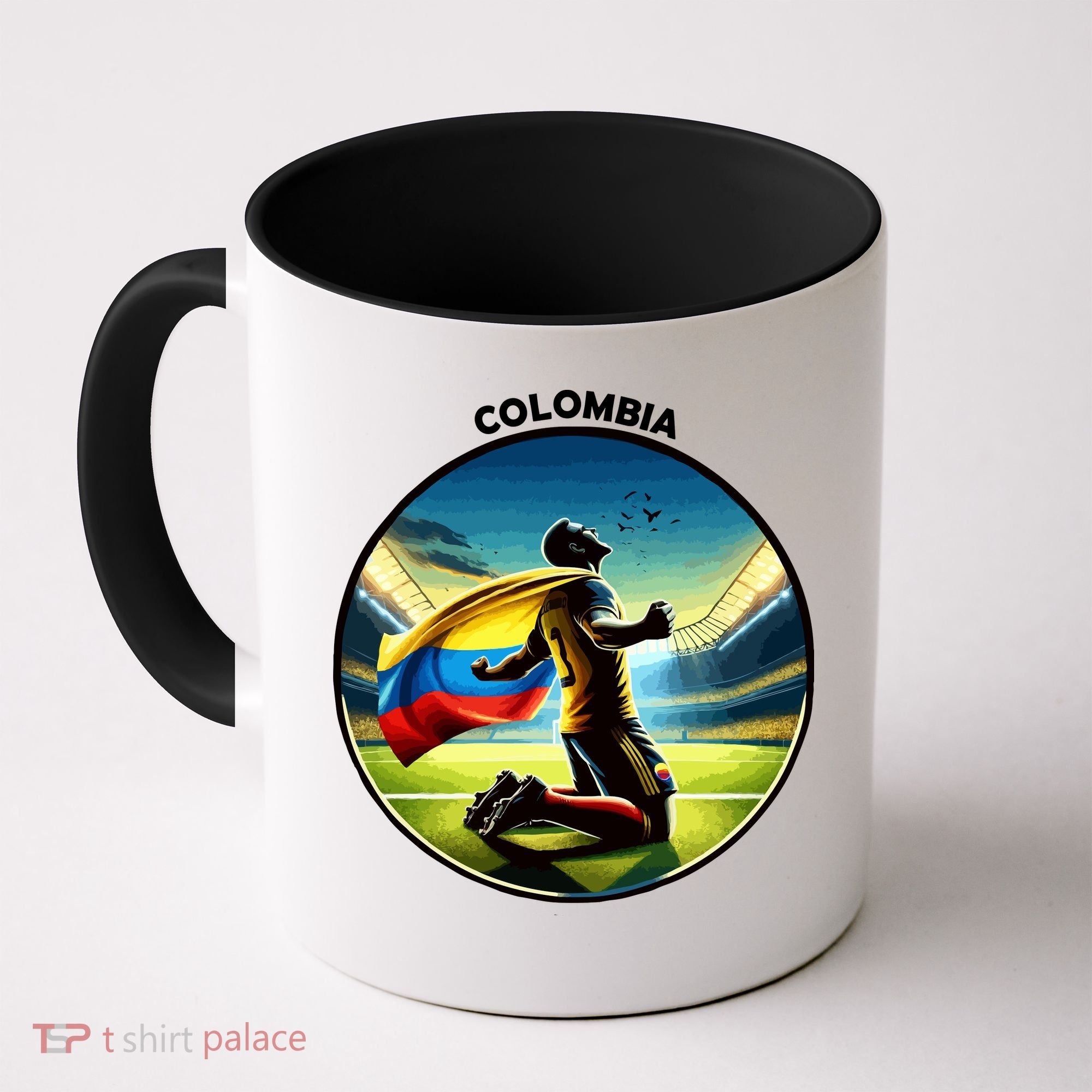 Cool Colombia National Soccer Team With Flag Coffee Mug