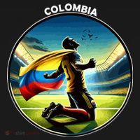 Cool Colombia National Soccer Team With Flag Ornament thumb 1