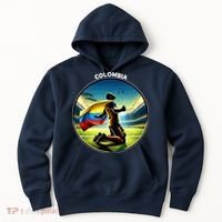 Cool Colombia National Soccer Team With Flag Hoodie thumb 0